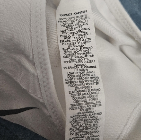 Nike Dri Fit White Sports Bra! - Picture 3 of 5